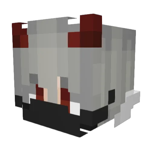 LainEdit Minecraft avatar head, 3D render