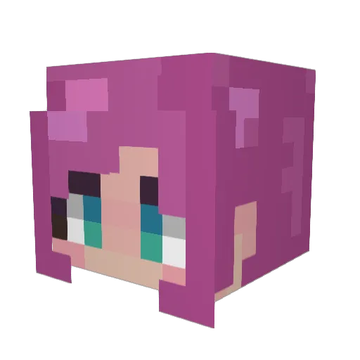 Laina_x05 Minecraft avatar head, 3D render