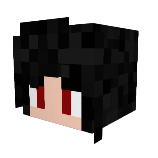 Lainheart Minecraft avatar head, 3D render