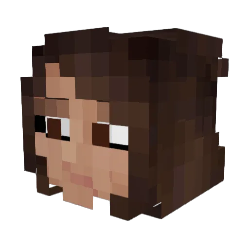 LairdOfLions Minecraft avatar head, 3D render