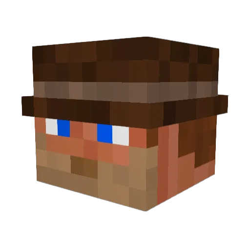 LairdTwan Minecraft avatar head, 3D render