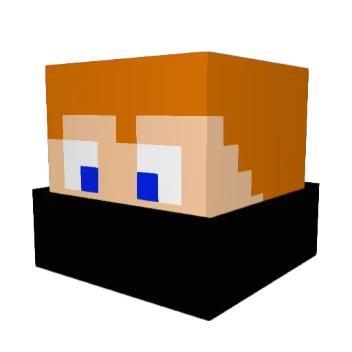 LaitDeFromage Minecraft avatar head, 3D render