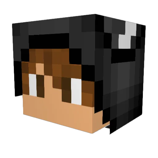 Laith20 Minecraft avatar head, 3D render