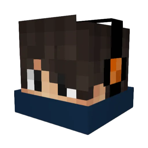 Laith_9 Minecraft avatar head, 3D render