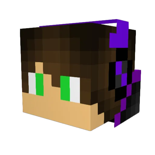 Laitykiller Minecraft avatar head, 3D render