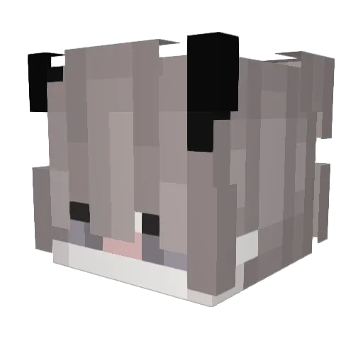 Laizen Minecraft avatar head, 3D render