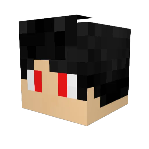 Laizrod Minecraft avatar head, 3D render