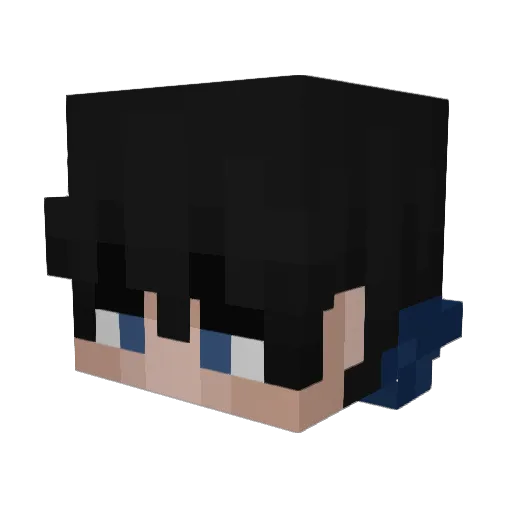 Lajtix27 Minecraft avatar head, 3D render