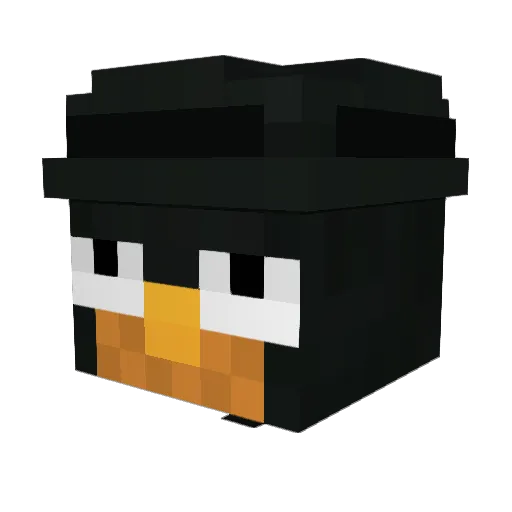 LakakaOnBaltop Minecraft avatar head, 3D render