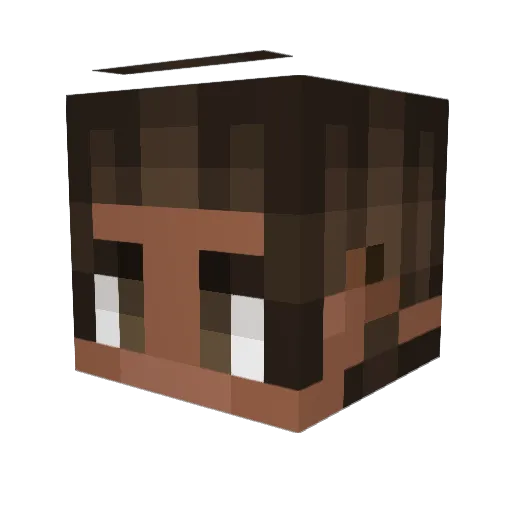 Lakaldo Minecraft avatar head, 3D render