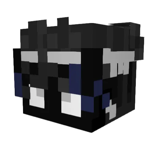 Lakarek Minecraft avatar head, 3D render