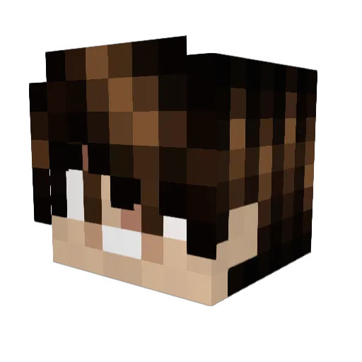 Lake0412 Minecraft avatar head, 3D render