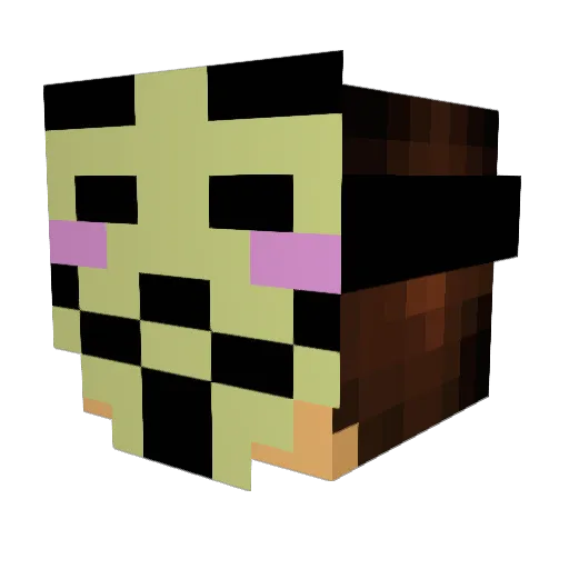 Lakeman12 Minecraft avatar head, 3D render