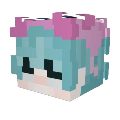 LakenSchubbi Minecraft avatar head, 3D render