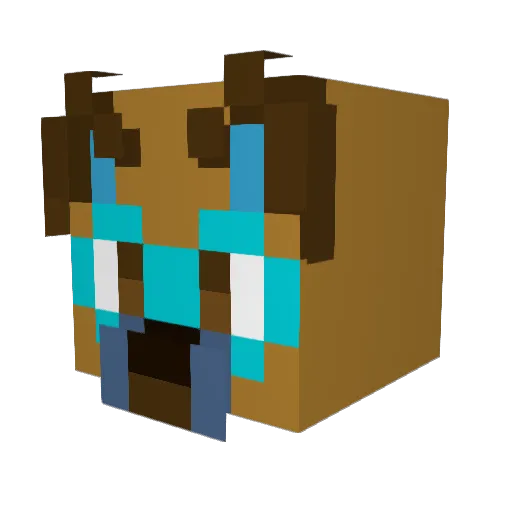 LakesideShep Minecraft avatar head, 3D render