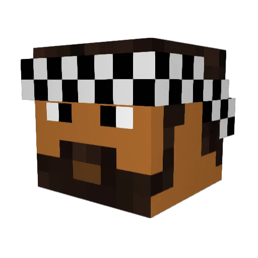 Laki2170 Minecraft avatar head, 3D render