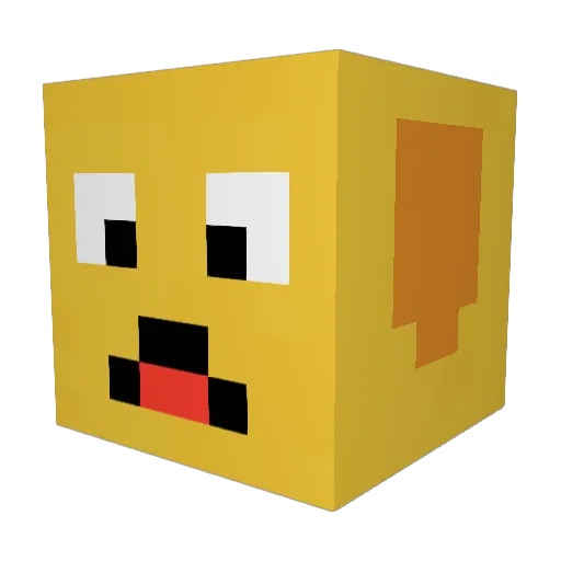LakiSpark Minecraft avatar head, 3D render