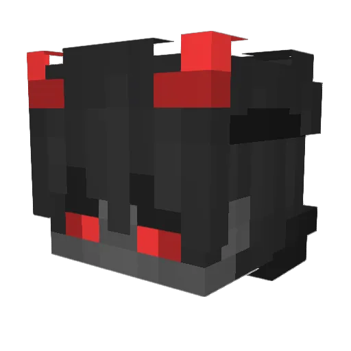 Lakicher Minecraft avatar head, 3D render