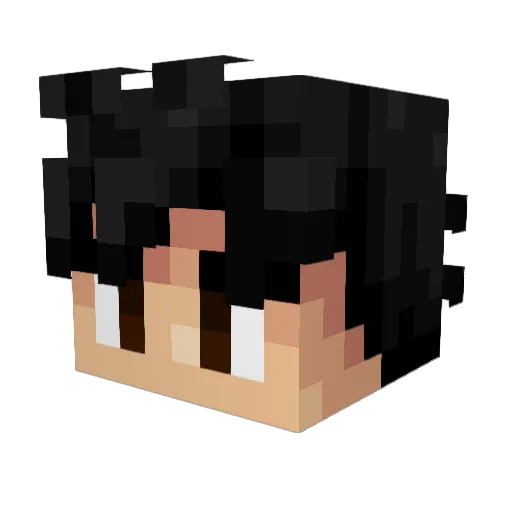 Lako Minecraft avatar head, 3D render