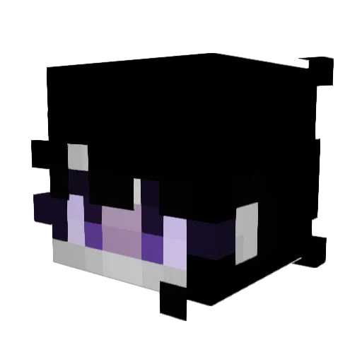 Lakrimae Minecraft avatar head, 3D render