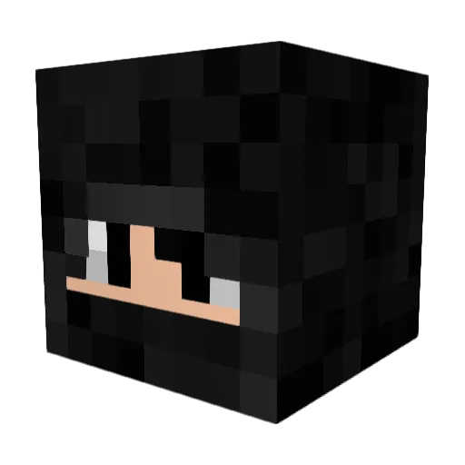 Lakrity Minecraft avatar head, 3D render