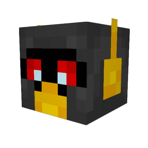 LakrizaChan Minecraft avatar head, 3D render