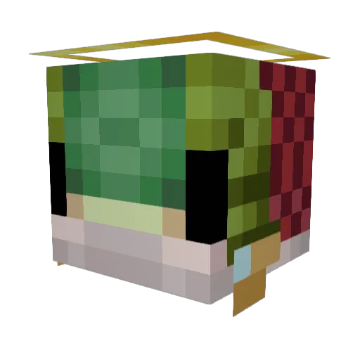 Lakse_Luskeren Minecraft avatar head, 3D render