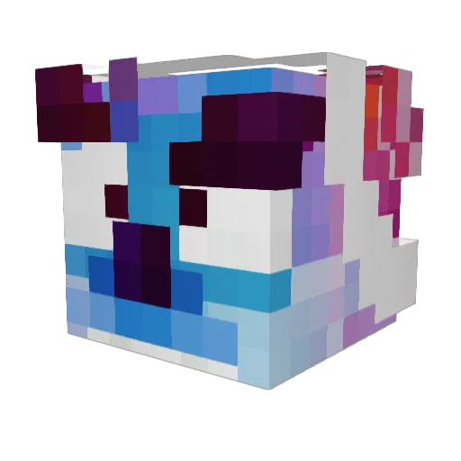 Laksun Minecraft avatar head, 3D render