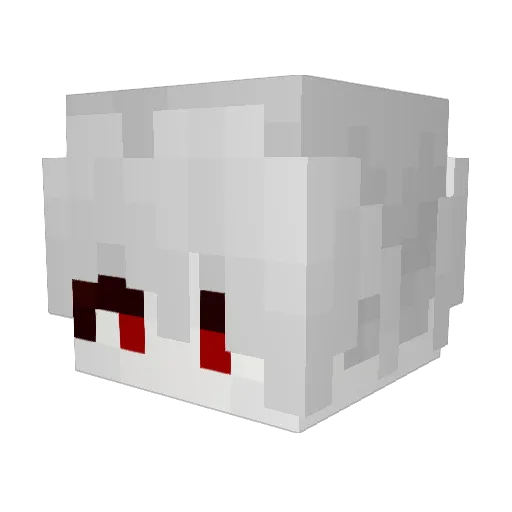 Laktosa Minecraft avatar head, 3D render