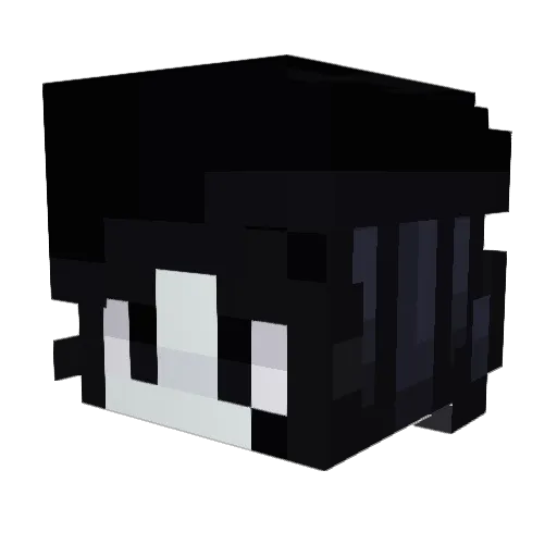 Lakxuz1 Minecraft avatar head, 3D render