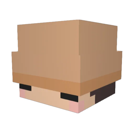 Lal_Lino Minecraft avatar head, 3D render