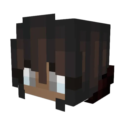 LalaMzBreezy Minecraft avatar head, 3D render