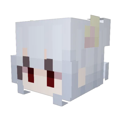 Lala_1108 Minecraft avatar head, 3D render