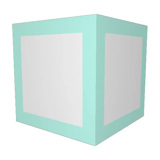 Lalaloe Minecraft avatar head, 3D render