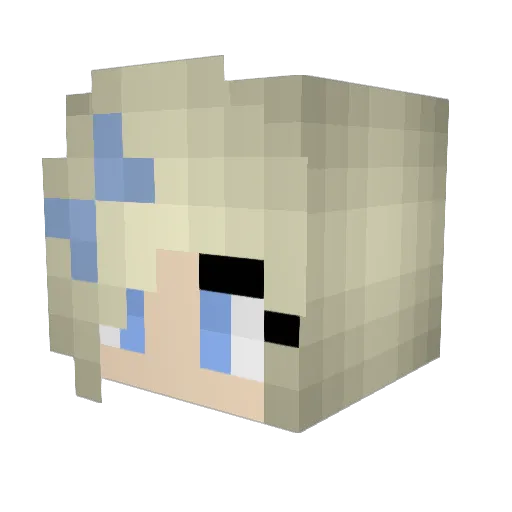 Lalaria64 Minecraft avatar head, 3D render