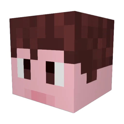 LalePro Minecraft avatar head, 3D render