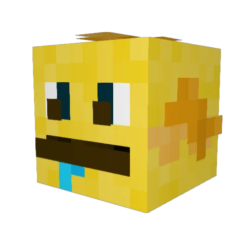 Laless_EXE Minecraft avatar head, 3D render