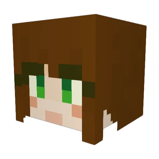 Lalien_ Minecraft avatar head, 3D render