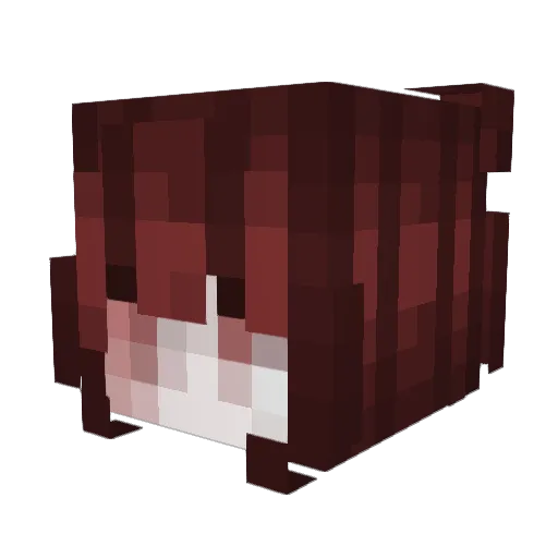 Lalika13 Minecraft avatar head, 3D render