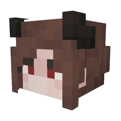 Lalka_naryshalka Minecraft avatar head, 3D render