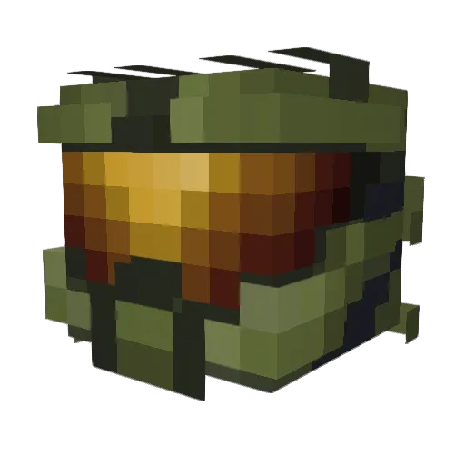 Lallaru Minecraft avatar head, 3D render