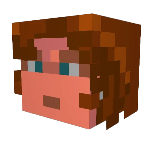 Lalle004 Minecraft avatar head, 3D render