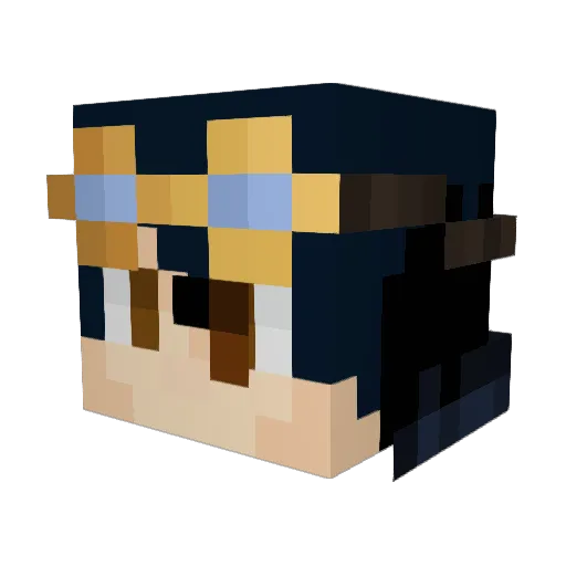 Lalo2010 Minecraft avatar head, 3D render