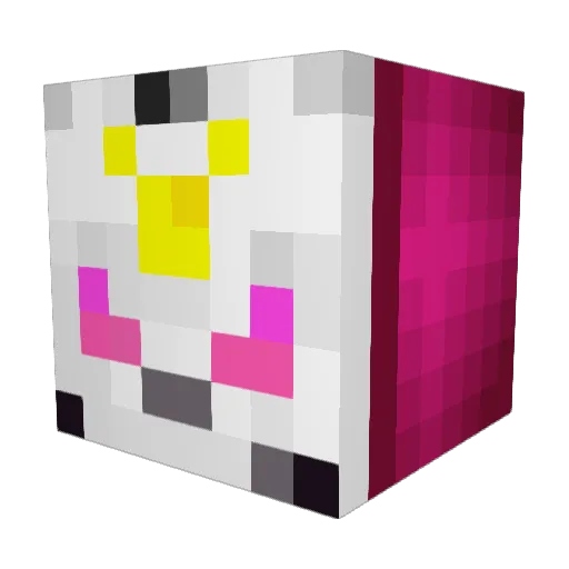 LaloNarva Minecraft avatar head, 3D render