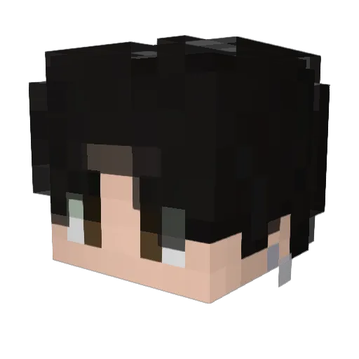 LaloTGx Minecraft avatar head, 3D render