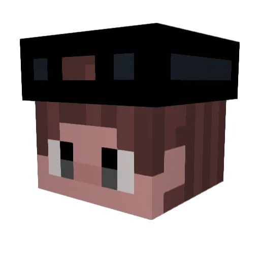 Lalo_Jk Minecraft avatar head, 3D render