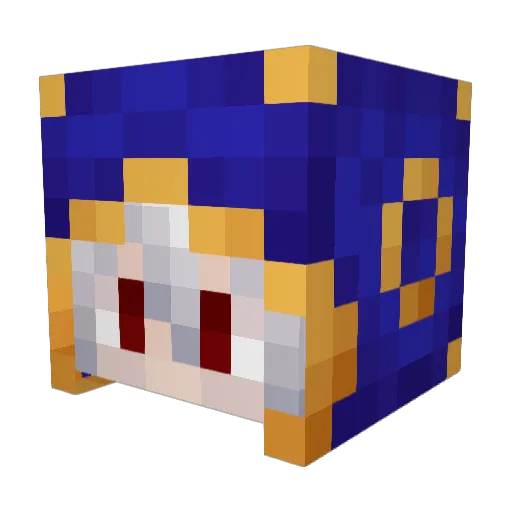 Lalongarisanaran Minecraft avatar head, 3D render