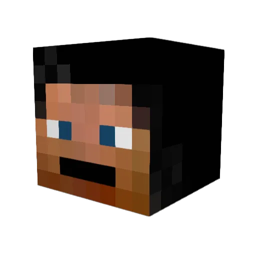 Lalos77 Minecraft avatar head, 3D render