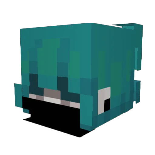 Lalsz Minecraft avatar head, 3D render