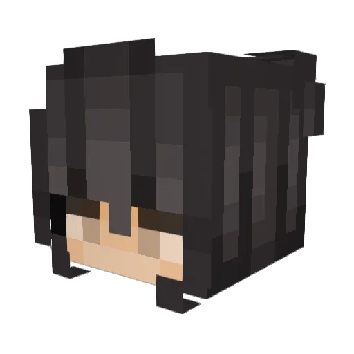 LaluDiaz Minecraft avatar head, 3D render